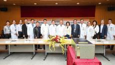 National Taiwan University Hospital officials during the introduction of their newly acquired NVIDIA supercomputers