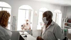 Healthcare worker in mask