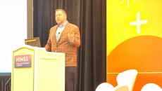 Andrew Bledsoe, deputy executive director of Kentucky's Cabinet for Health and Family Services, speaks Tuesday at HIMSS25 in Las Vegas. Andrew Bledsoe, deputy executive director of Kentucky's Cabinet for Health and Family Services, speaks Tuesday at HIMSS25 in Las Vegas.