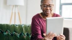 Person using tablet Person using tablet