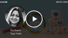 Rita Sharma, Pager Health_Magnifying glass with healthcare icon blocks Photo by Boy Wirat/iStock/Getty Images Plus