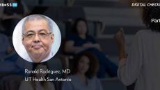 Dr. Ronald Rodriguez, UT Health San Antonio Part 2_Professor giving lecture in students in scrubs Photo by Steve Debenport/Getty Images